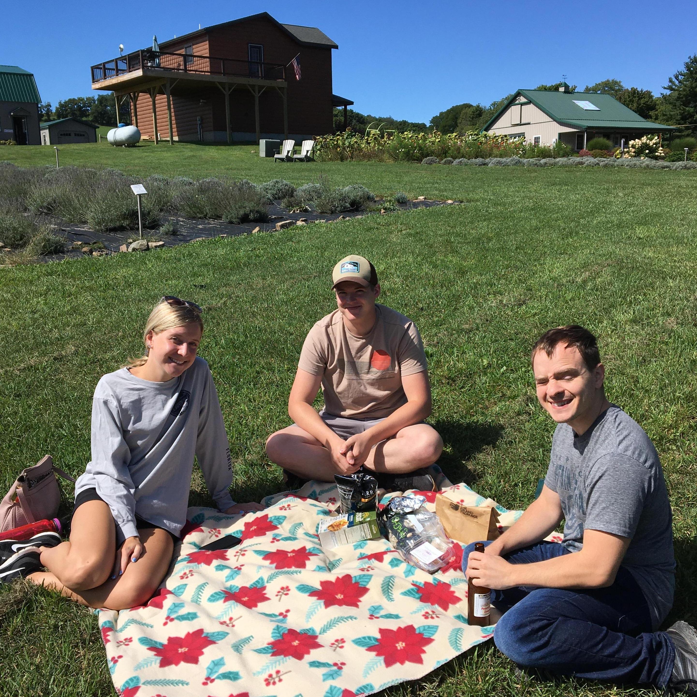 Deep Creek Lavender Farm picnic