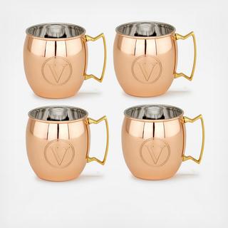 Monogram Moscow Mule Mug, Set of 4