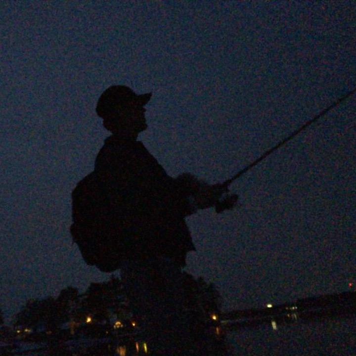03/08/18 - a screen grab of a facetime Garrett made to Hailey on her birthday from MA and Hailey's first look into Garrett's fishing obsession - yes his phone is propped on a rock