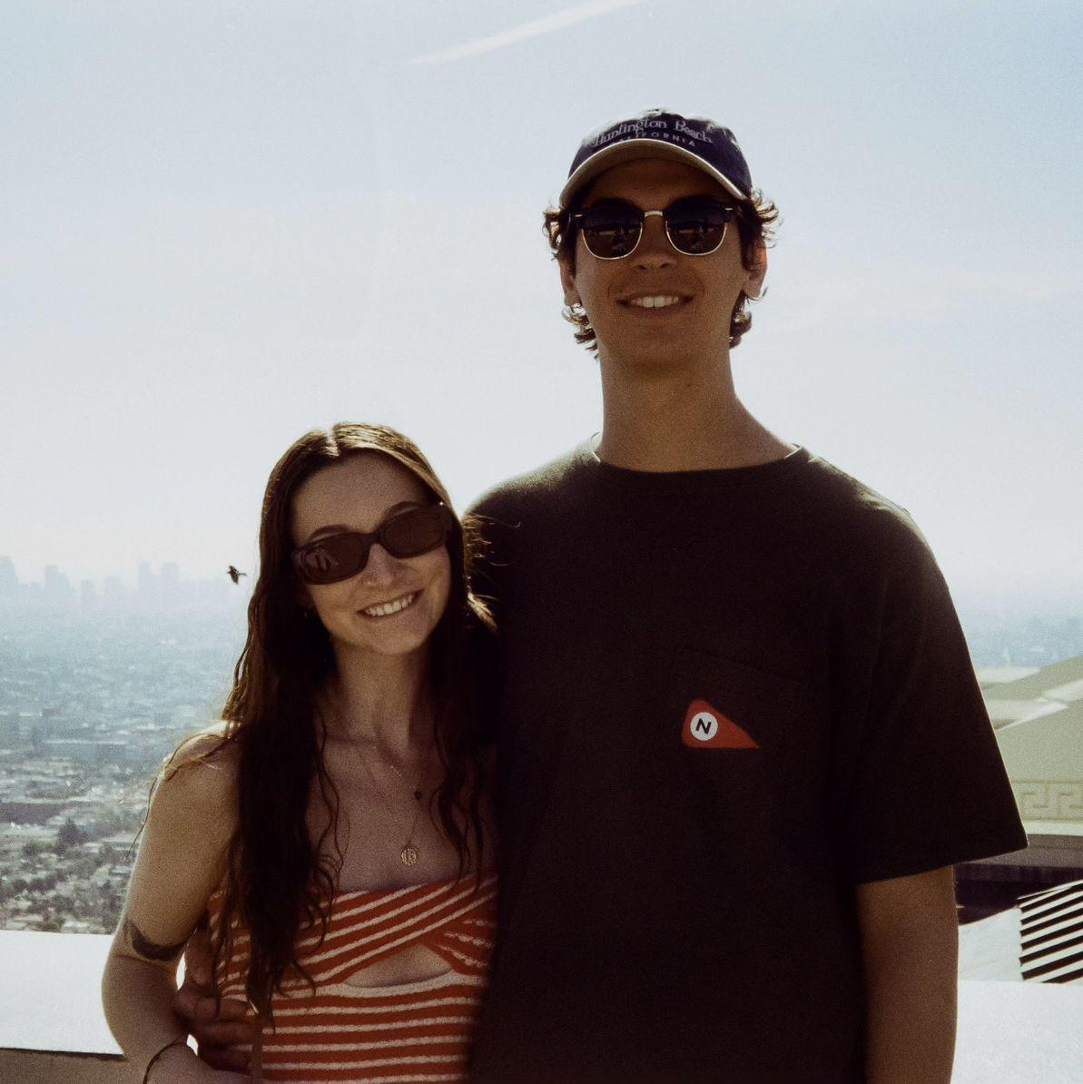 February, 2023. The couple spent their two year anniversary in Huntington Beach, California. They visited Griffith Observatory and Disneyland on this trip.