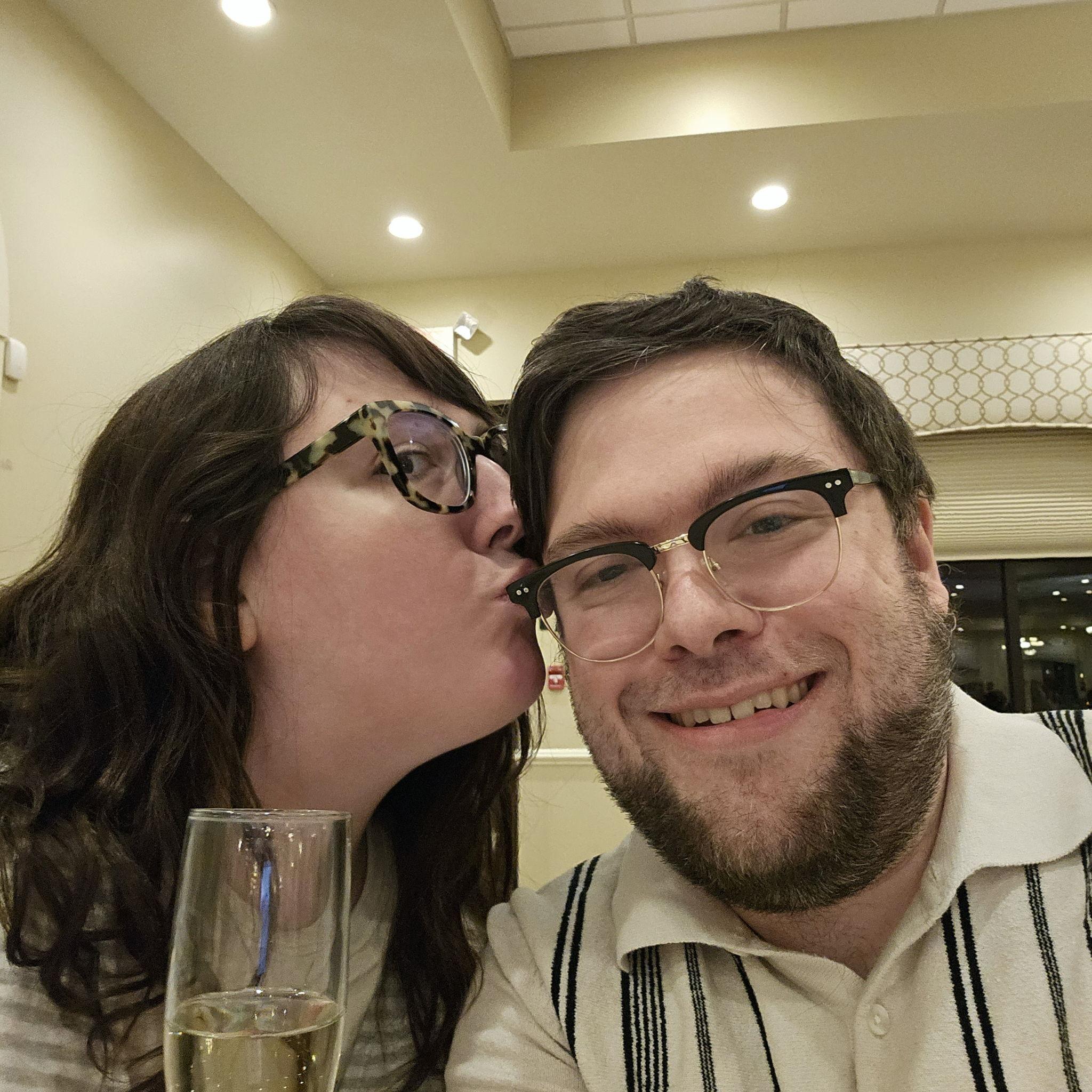 Geri adding sugar to our tasting for the wedding.