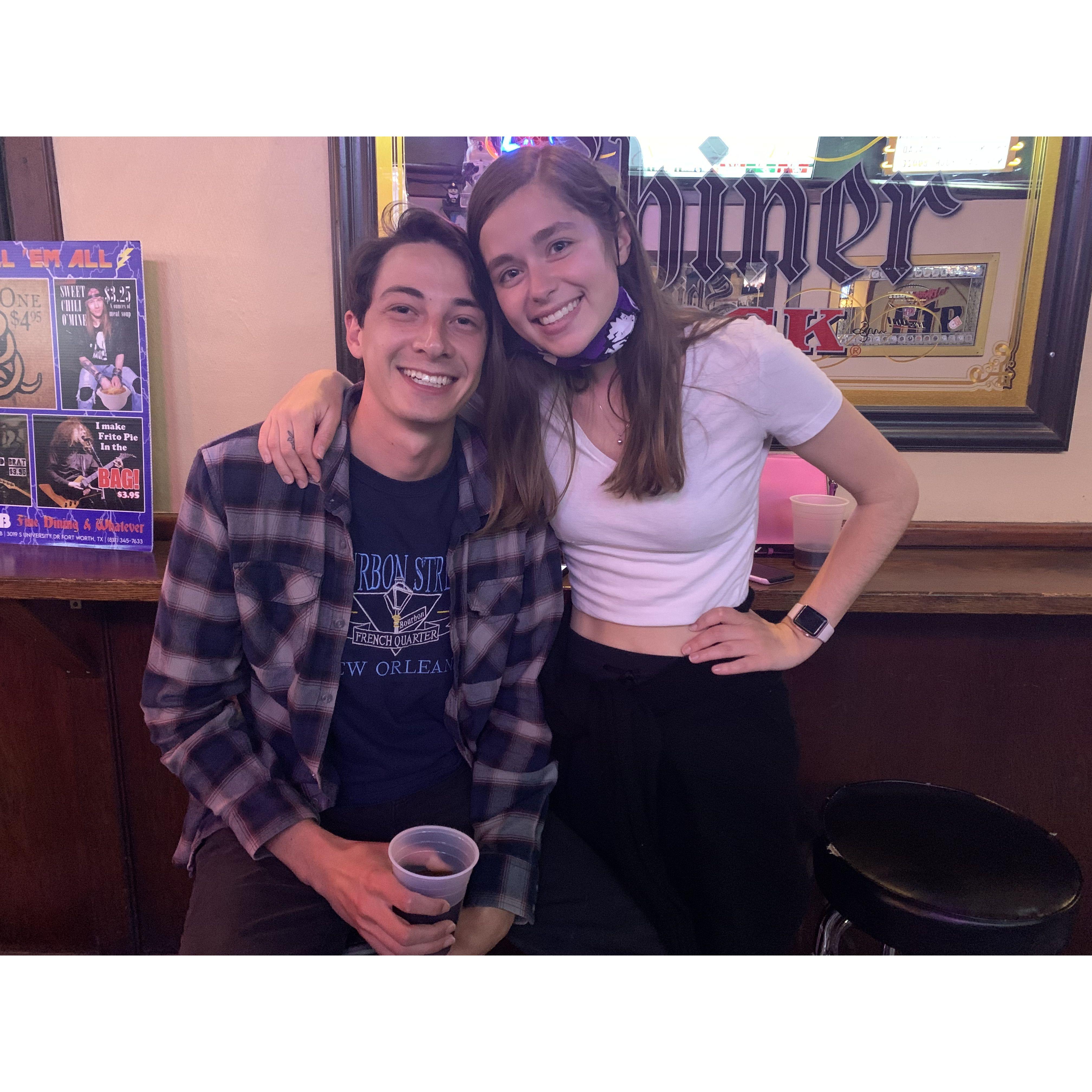 April 2021 - We won trivia night at the university pub!