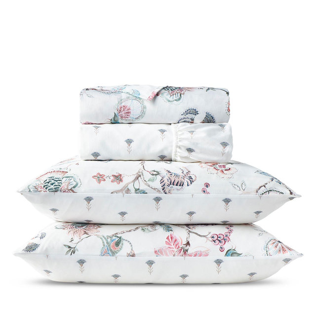 Christy Tropical Floral Cotton Sateen Sheet Set, King - Exclusive