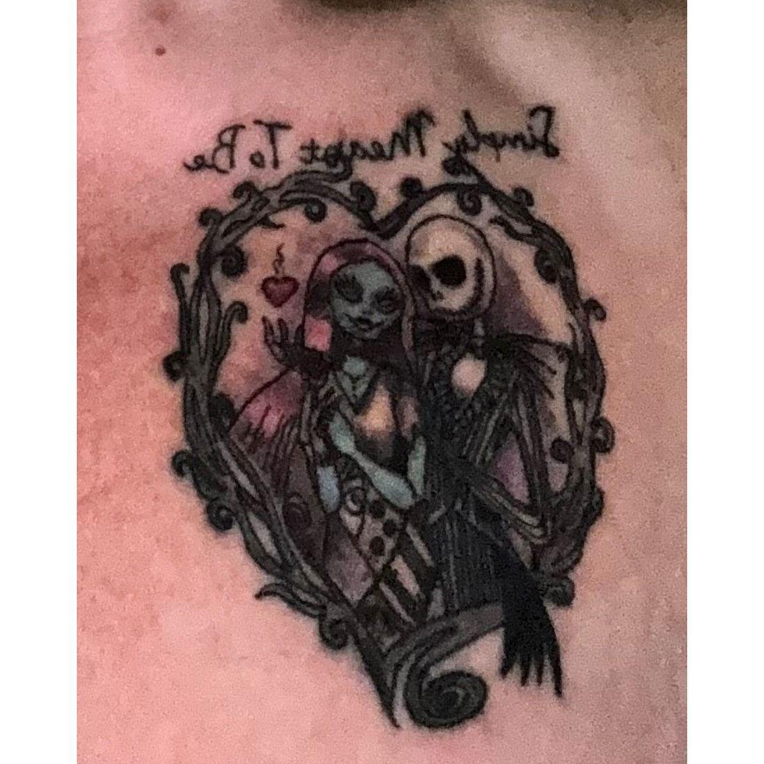 Valentine's matching tattoos