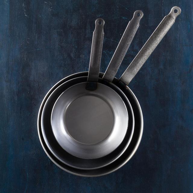 Matfer Carbon Steel Skillets - 3 Pan Set