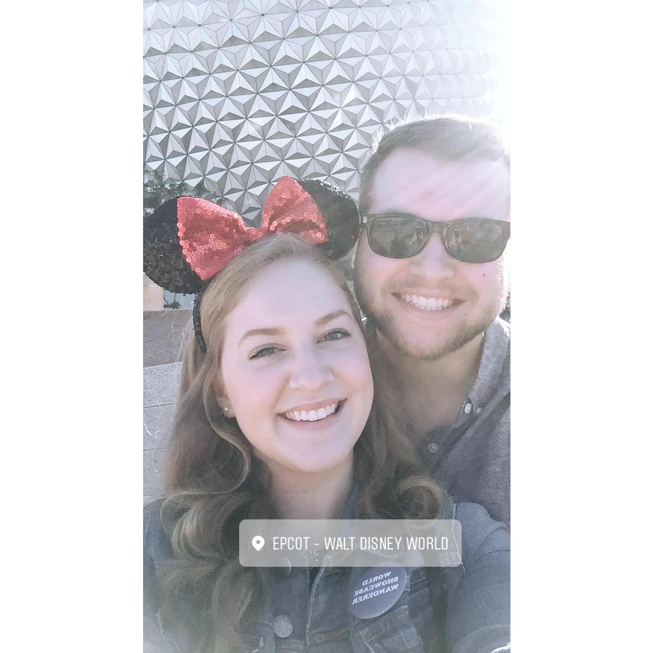 12/2/2017 - our first time in the parks as ANNUAL PASSHOLDERS + approximately 12 hours before Stephen proposed (yes, it was a long day!)