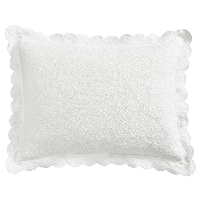 Abigail Scalloped Textured Shams, Standard, Multi