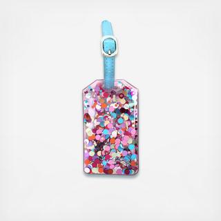 Multi Confetti Luggage Tag