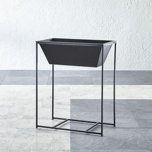 Astra Double Tall Black Planter