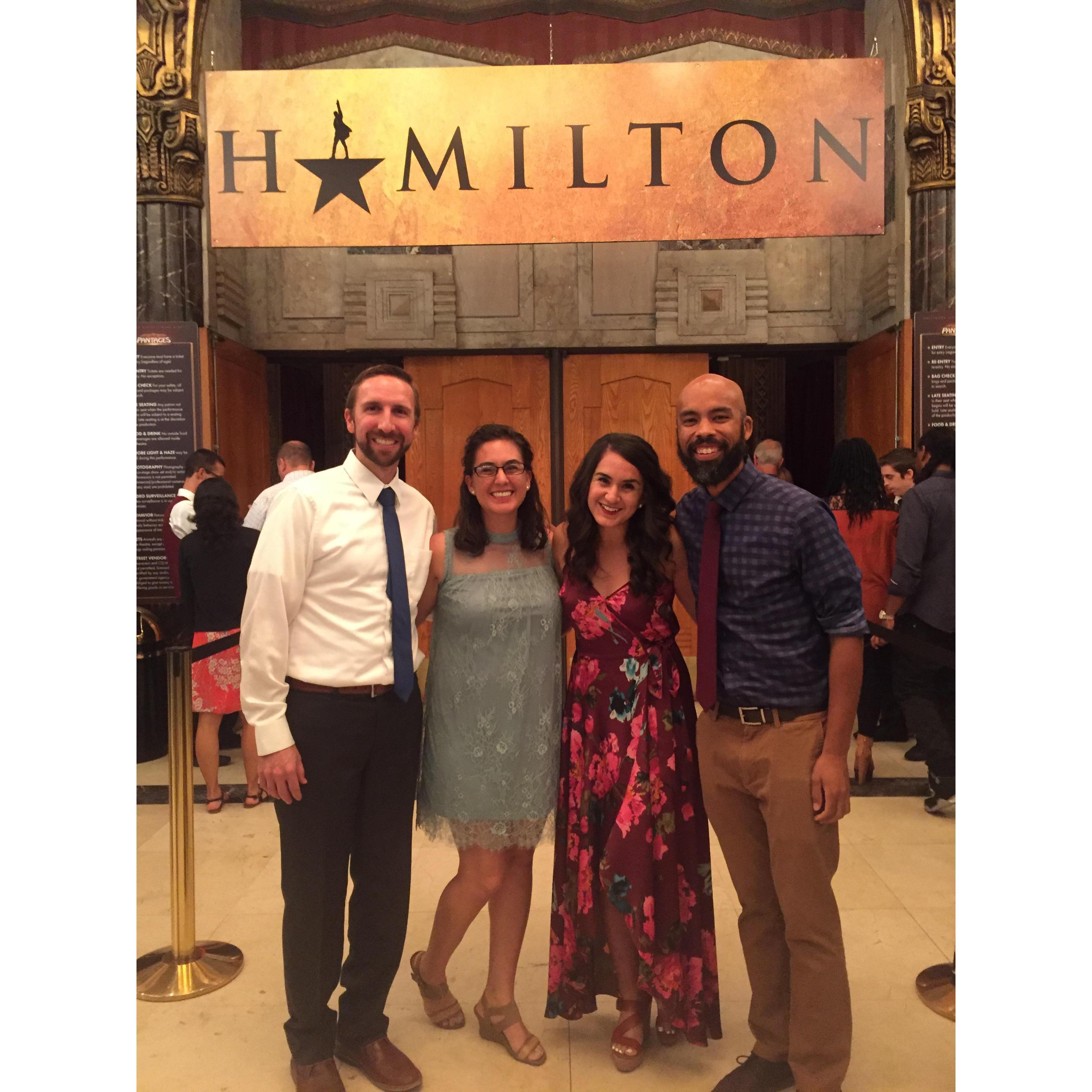 Hamilton with Gunnar and Deborah Avinelis - the couple made this happen by the grace of God! :)