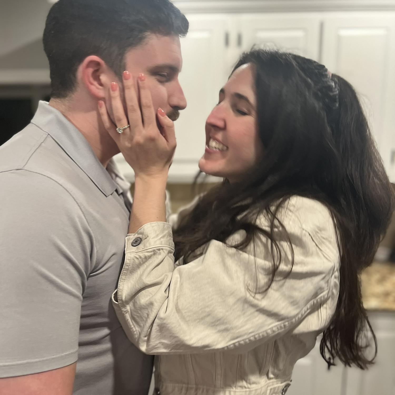 Nick asked, Audrey said yes!