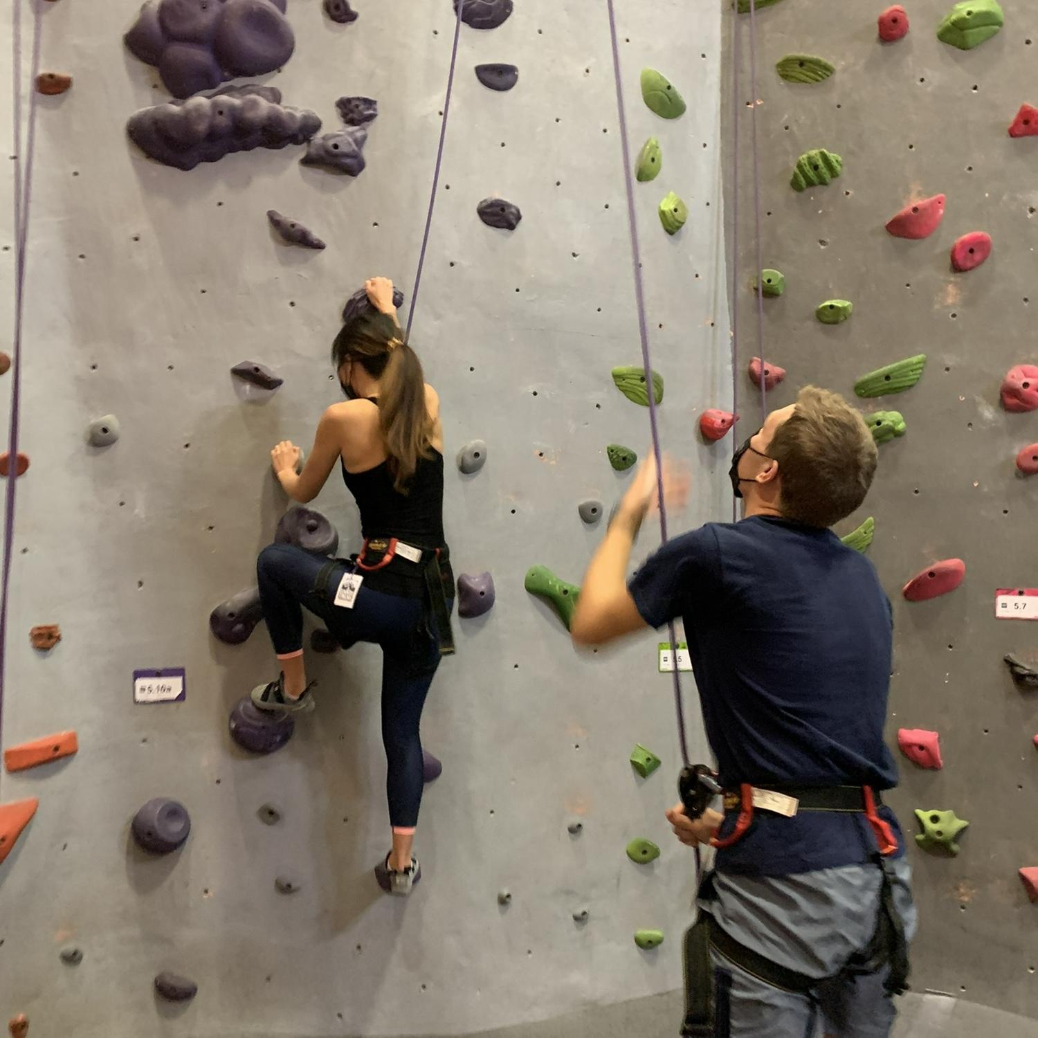 Rock climbing date