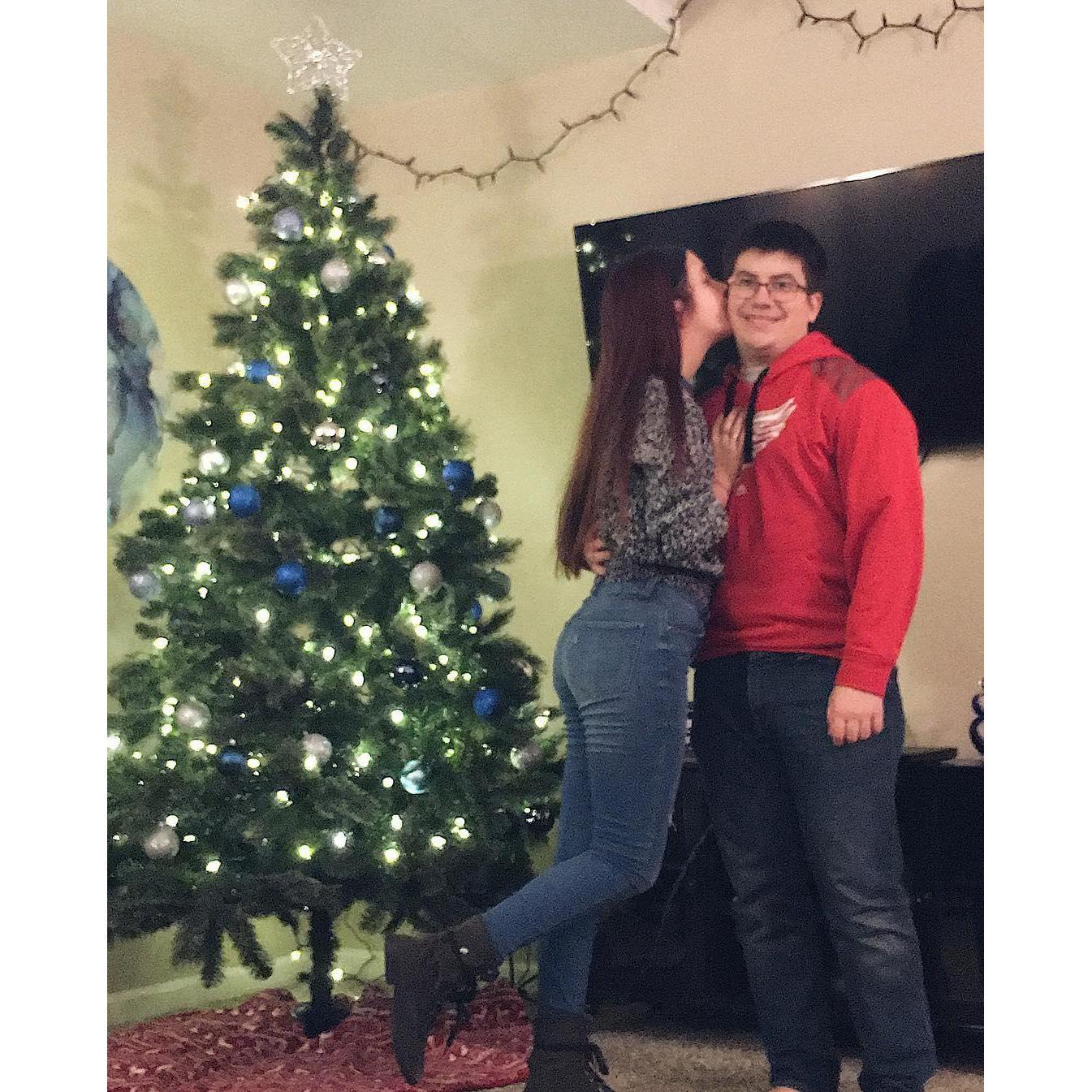 The first Christmas we celebrated in our own apartment, December 2018