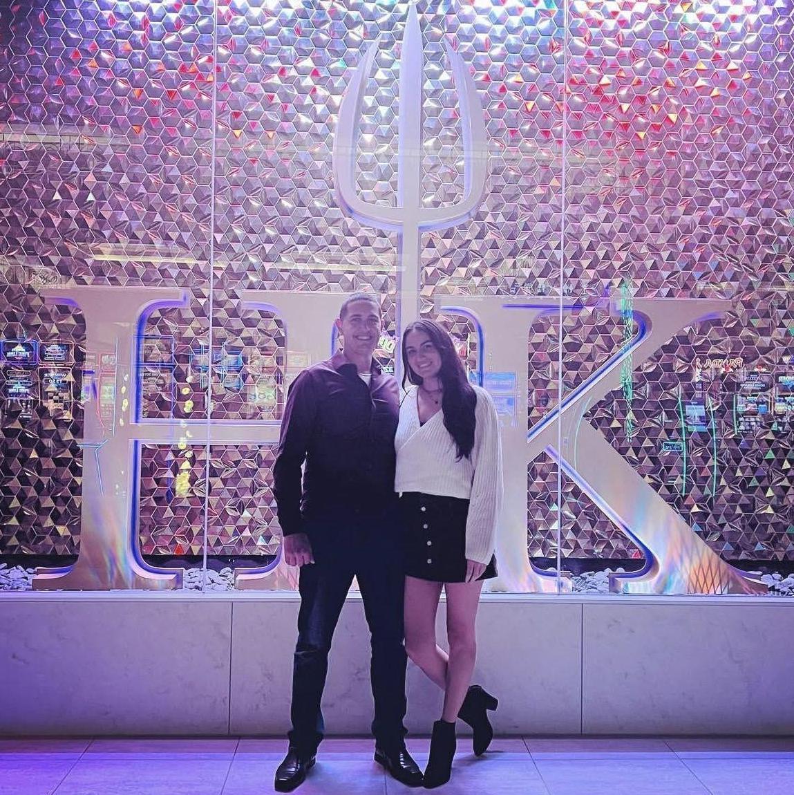 1 year anniversary dinner at Hells Kitchen