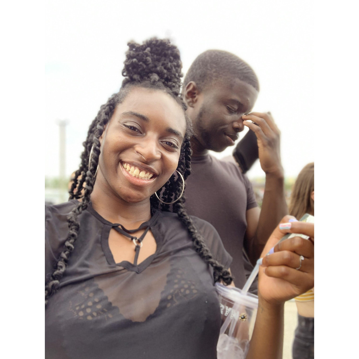 Kamryn and Adarius at Homecoming