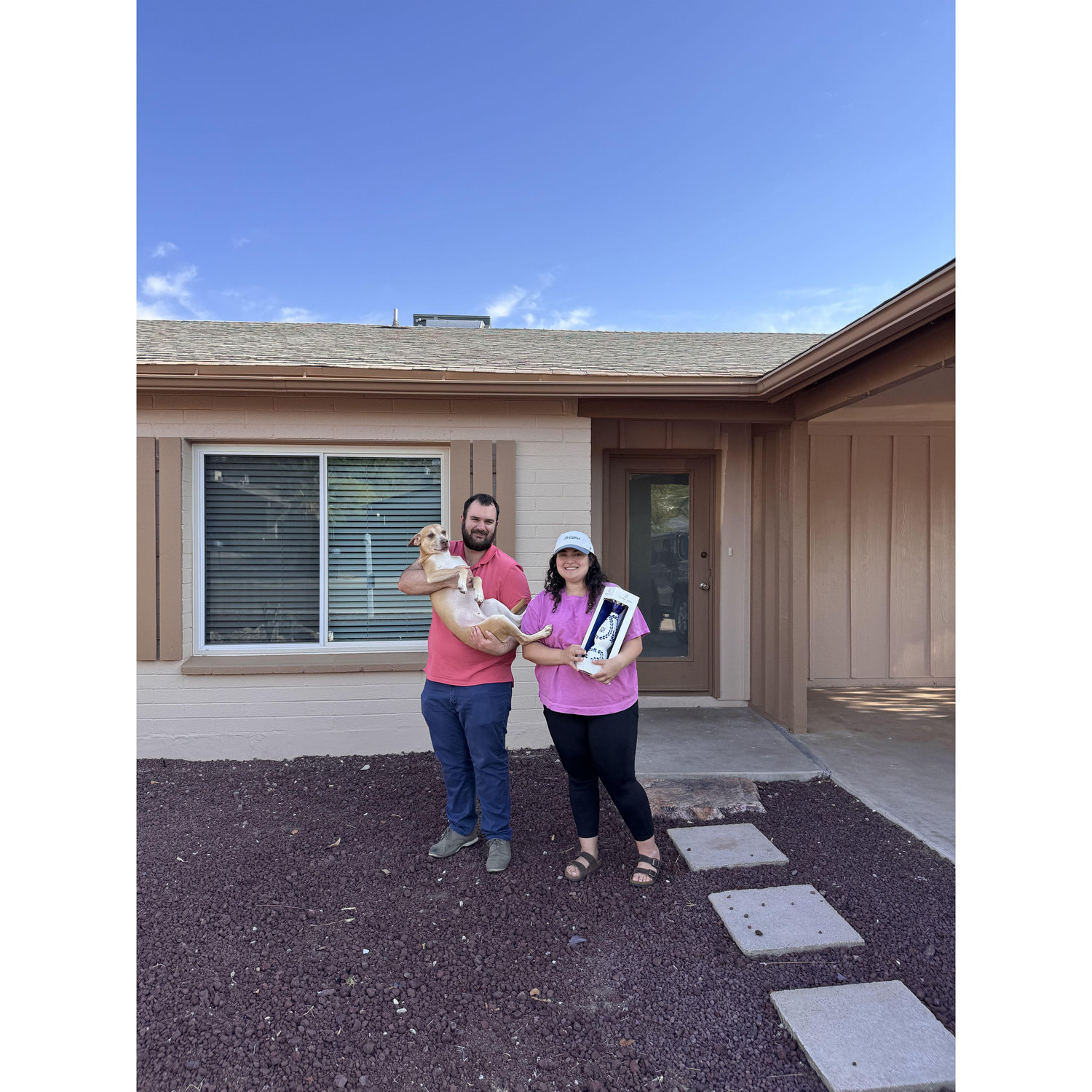 The day we closed on our house.