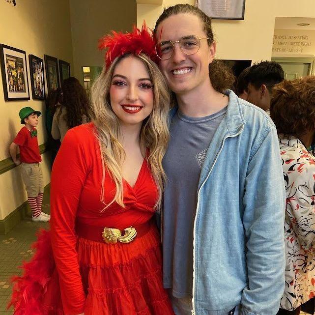 One of many times Anthony has supported Caroline’s passions — this time, at one of her musicals.