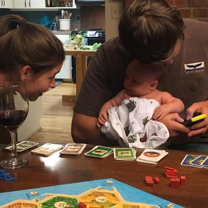 Teaching future generations the value of Catan. Orcas Island, Washington - 2017