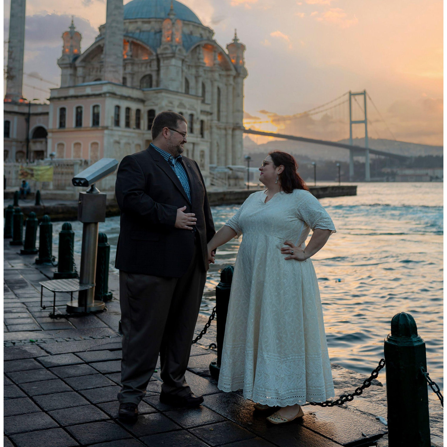 Sunrise over Ortaköy Mosque, November 2023