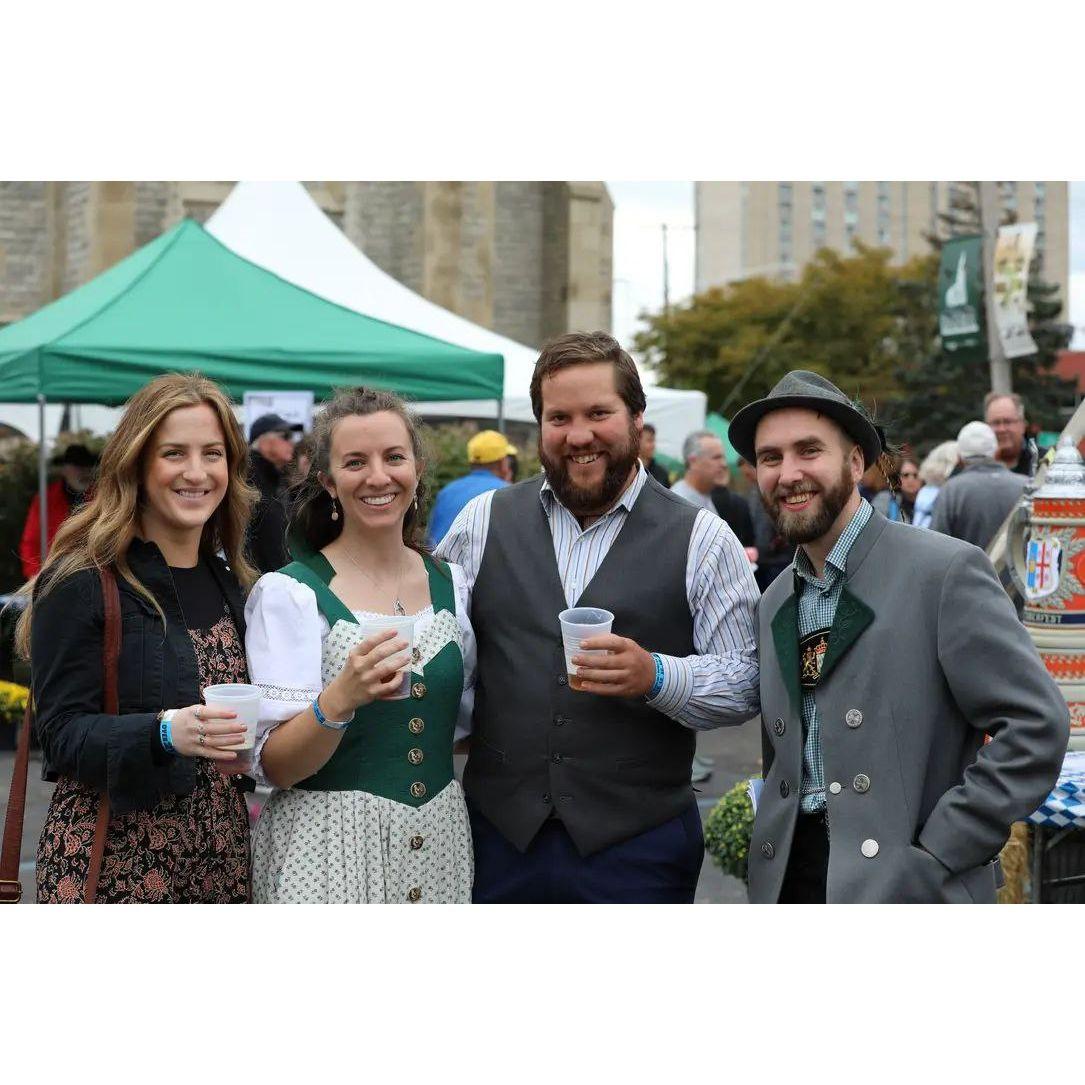 St. Joseph Shrine Oktoberfest, with bridesmaid Jessica Dawson and groomsman Stefan von Bulow; September 25, 2022.