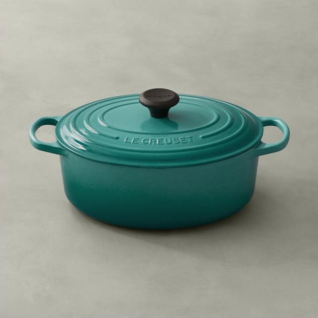 Le Creuset Signature Cast-Iron Oval Dutch Oven, 5-Qt., Caribbean