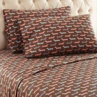 Micro Flannel® Printed Queen Sheet Set in Best in Show