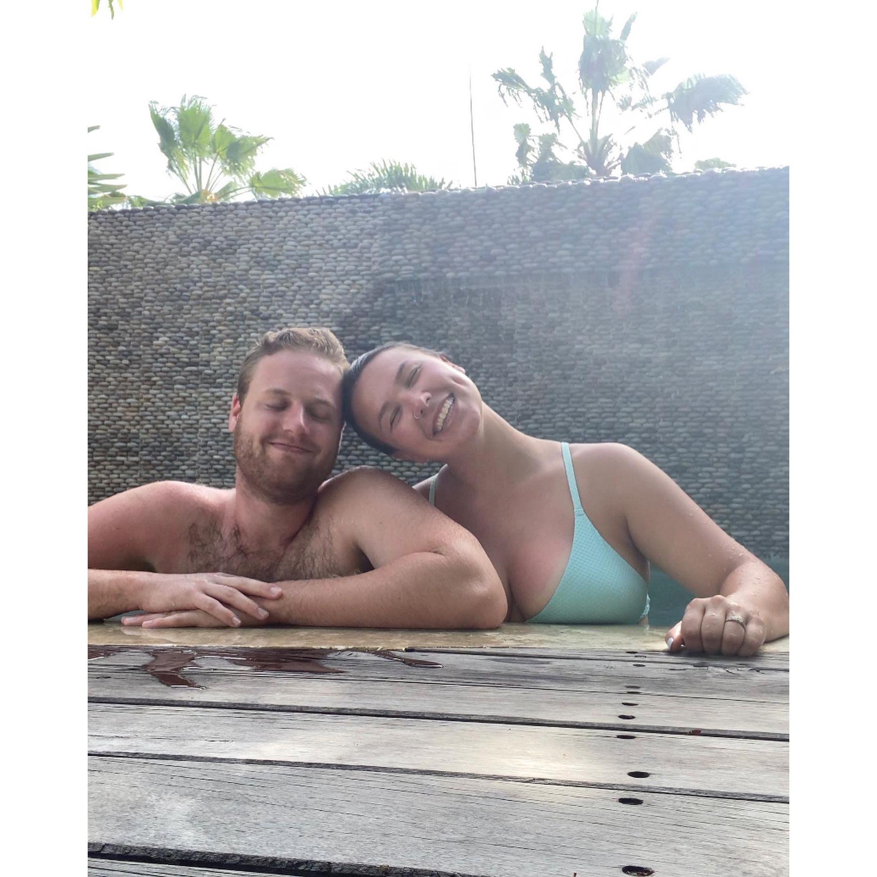 Our trip to Anguilla right after our engagement