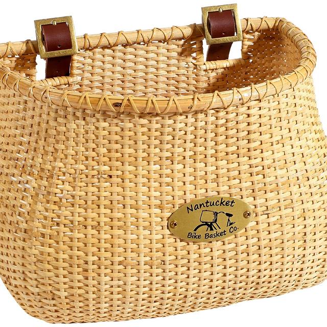 Nantucket Bicycle Basket Co. Lightship Collection Adult Bicycle Basket, Classic/Tapered, Natural