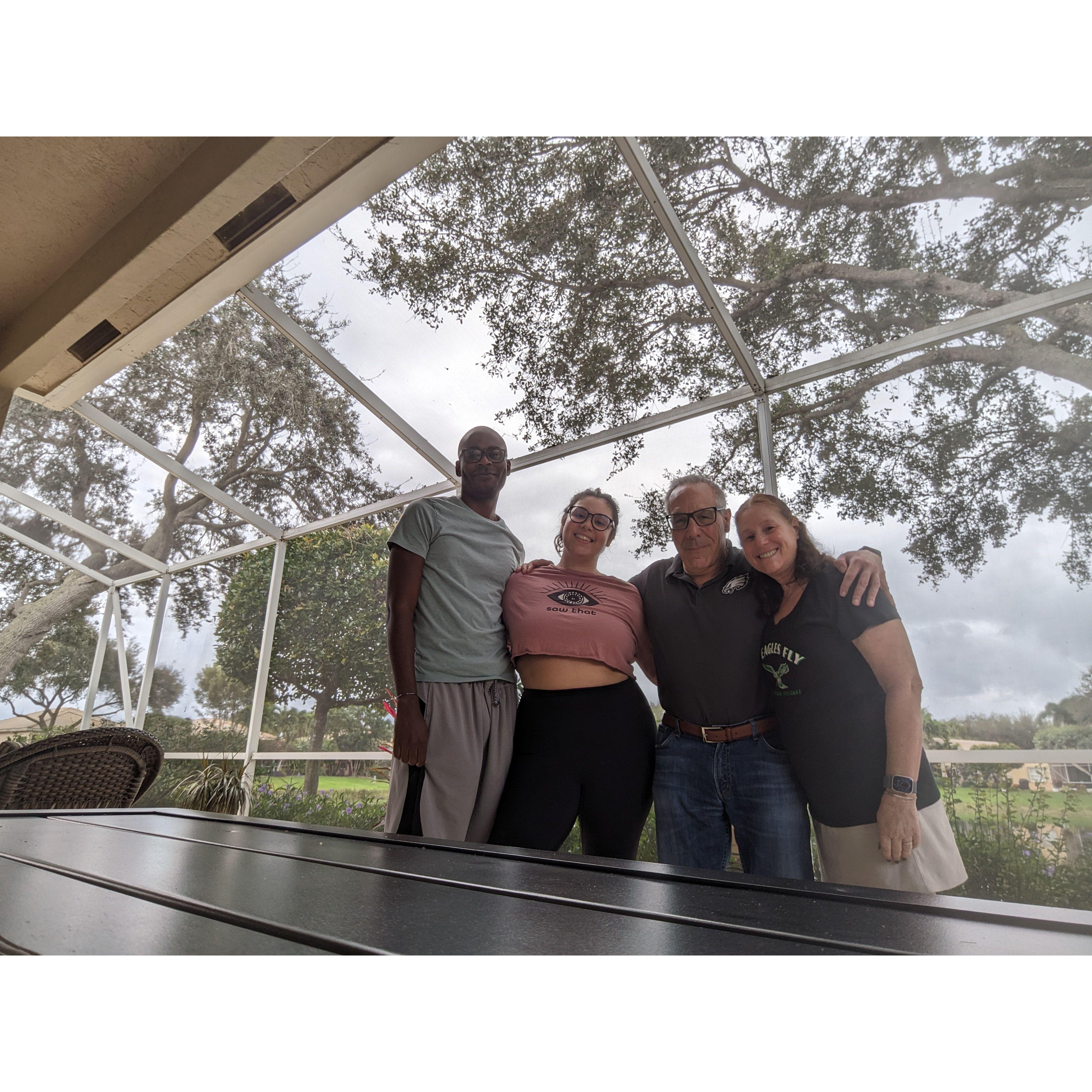 With our family on Thanksgiving