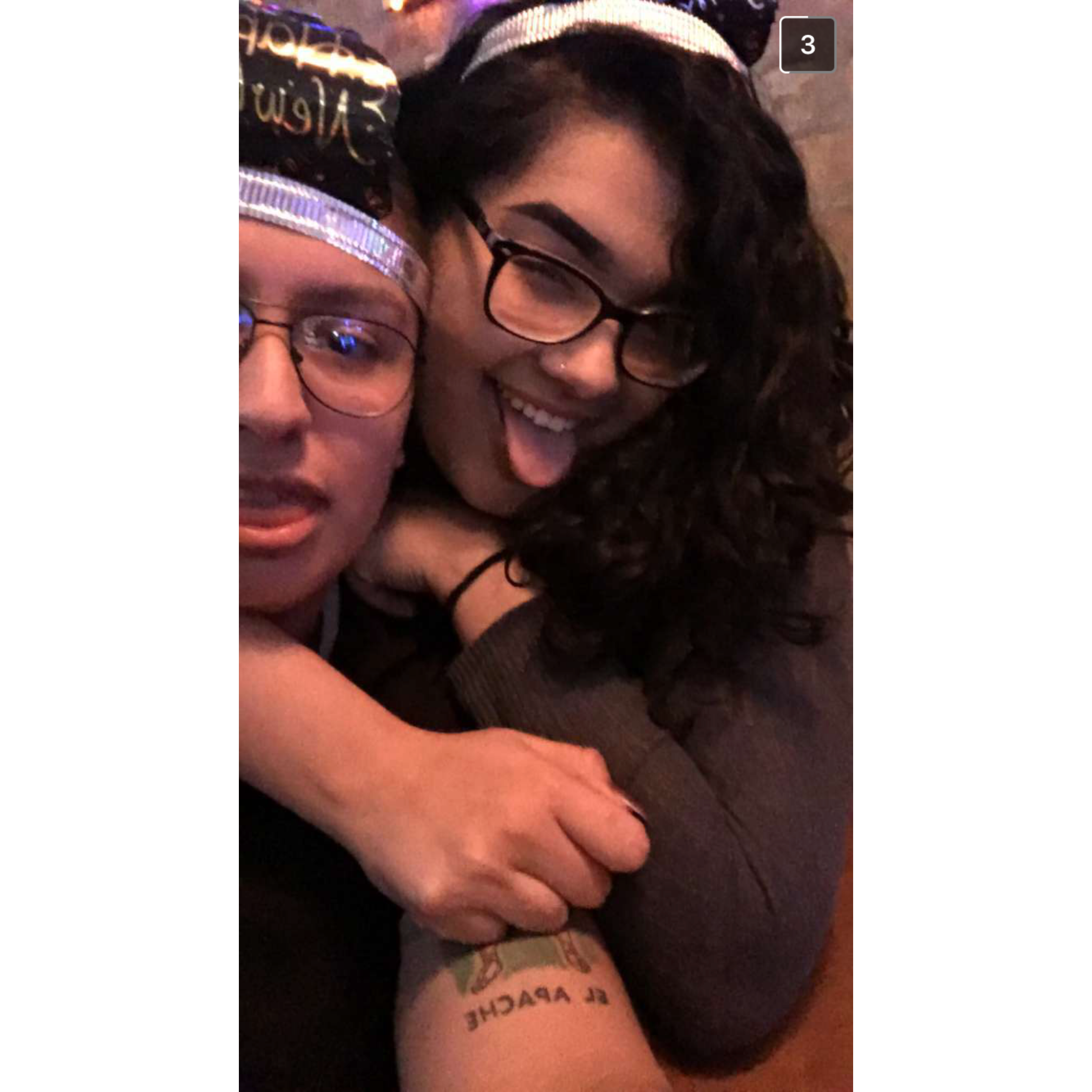 NYE 2017. Funfact: This was the first night Alex told Radia she loved her.