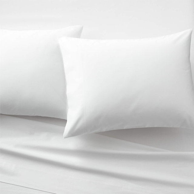 Organic Cotton Sateen 520 Thread Count White Queen Sheet Set