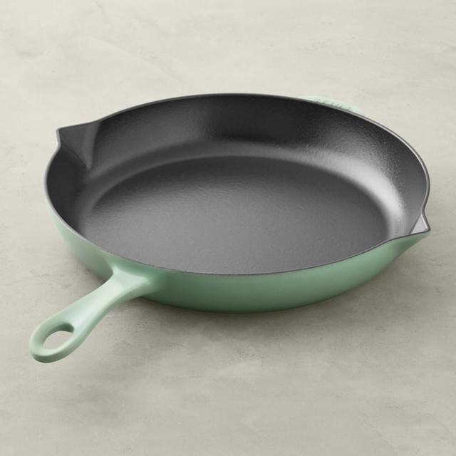 Staub Enameled Cast Iron Fry Pan, 12", Sage