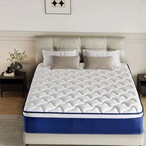 12" Full Medium Hybrid Mattress in a Box | Cooling Gel Memory Foam, Fiberglass-Free, CertiPUR-US Certified - Full