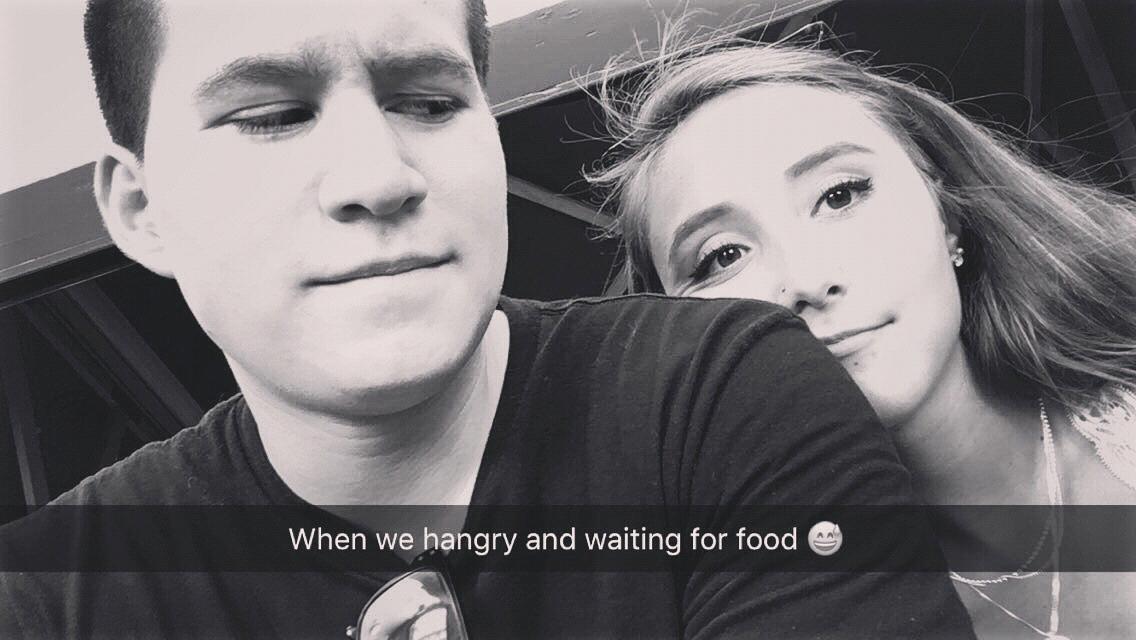 Us waiting for food - as usual