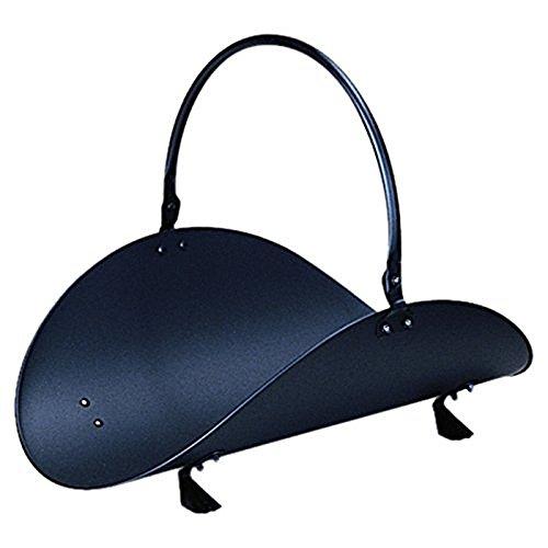 Fireplace Log Holder Indoor Black Hearth Fireset Birch Wood Holders Rack Firewood Carrier Tools Covers Fire Wood Basket Container Sets Metal Tool Set By Ash Bucket and Carrying Bag Amagabeli