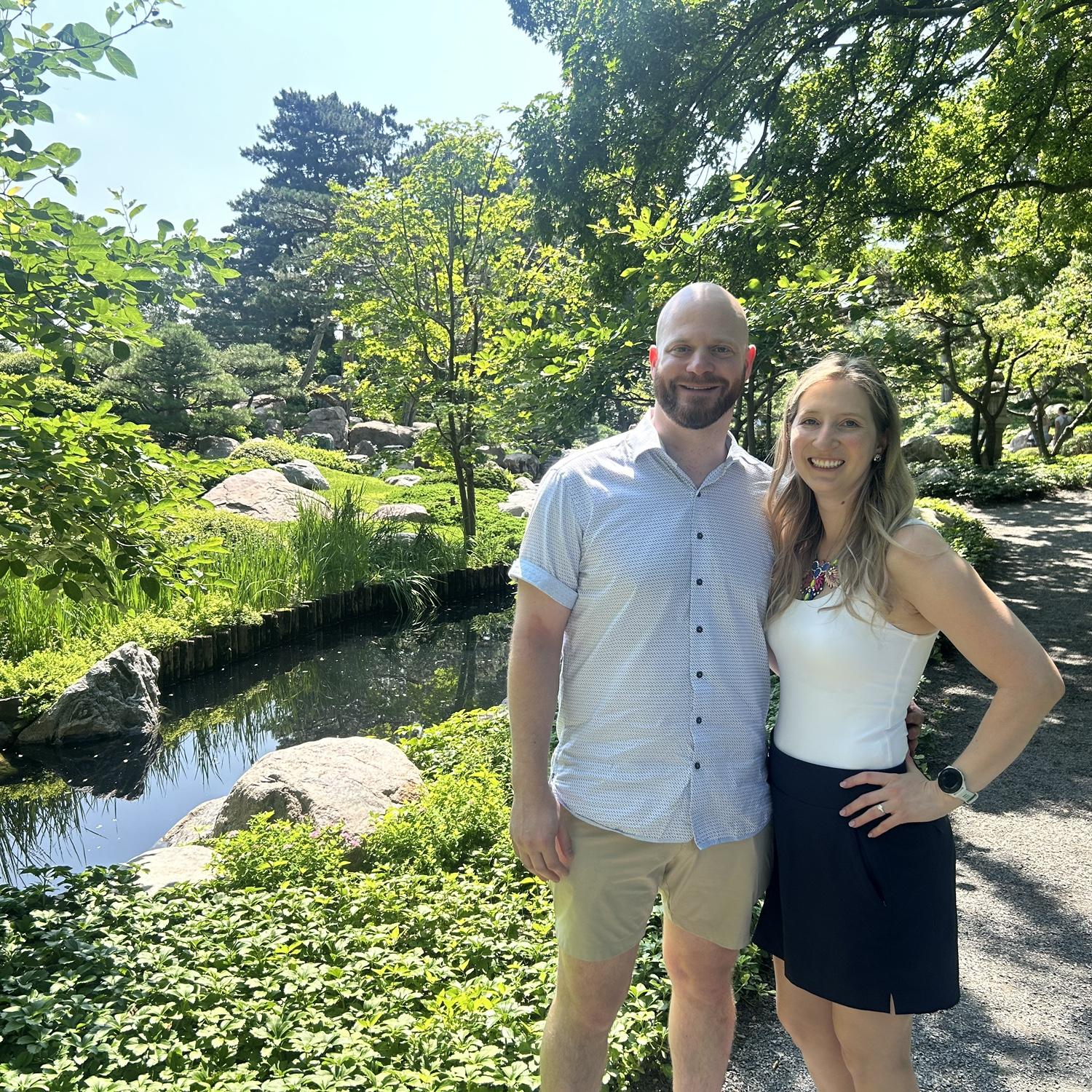 Engagement at Como Park in Zen Garden - July 12, 2024