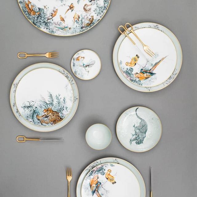 HermèsCarnets d' Equateur Birds Tea Cup & Saucer