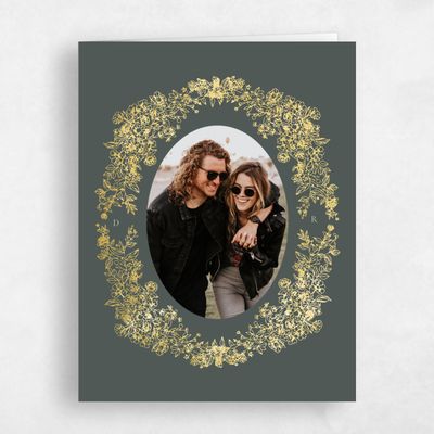 Green Foil Wedding Thank You - Sawyer Photo Foil