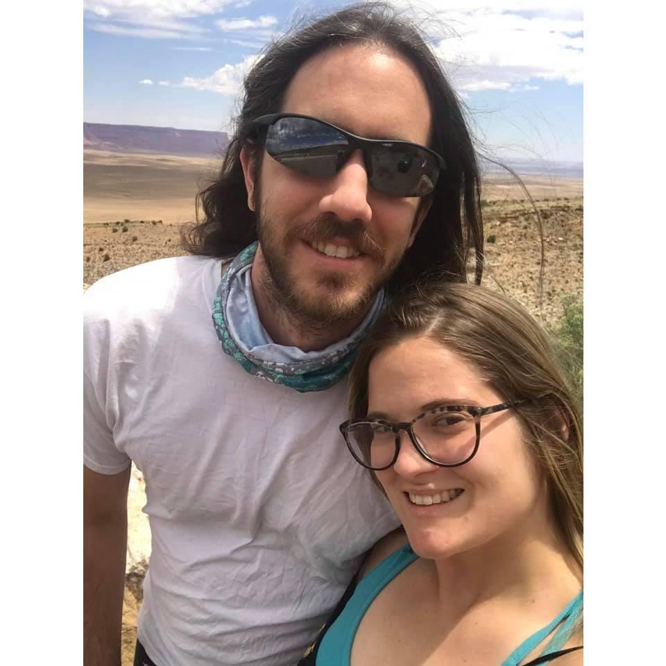 In the middle of the desert on our long cross country move from Boston - Santa Barbara
