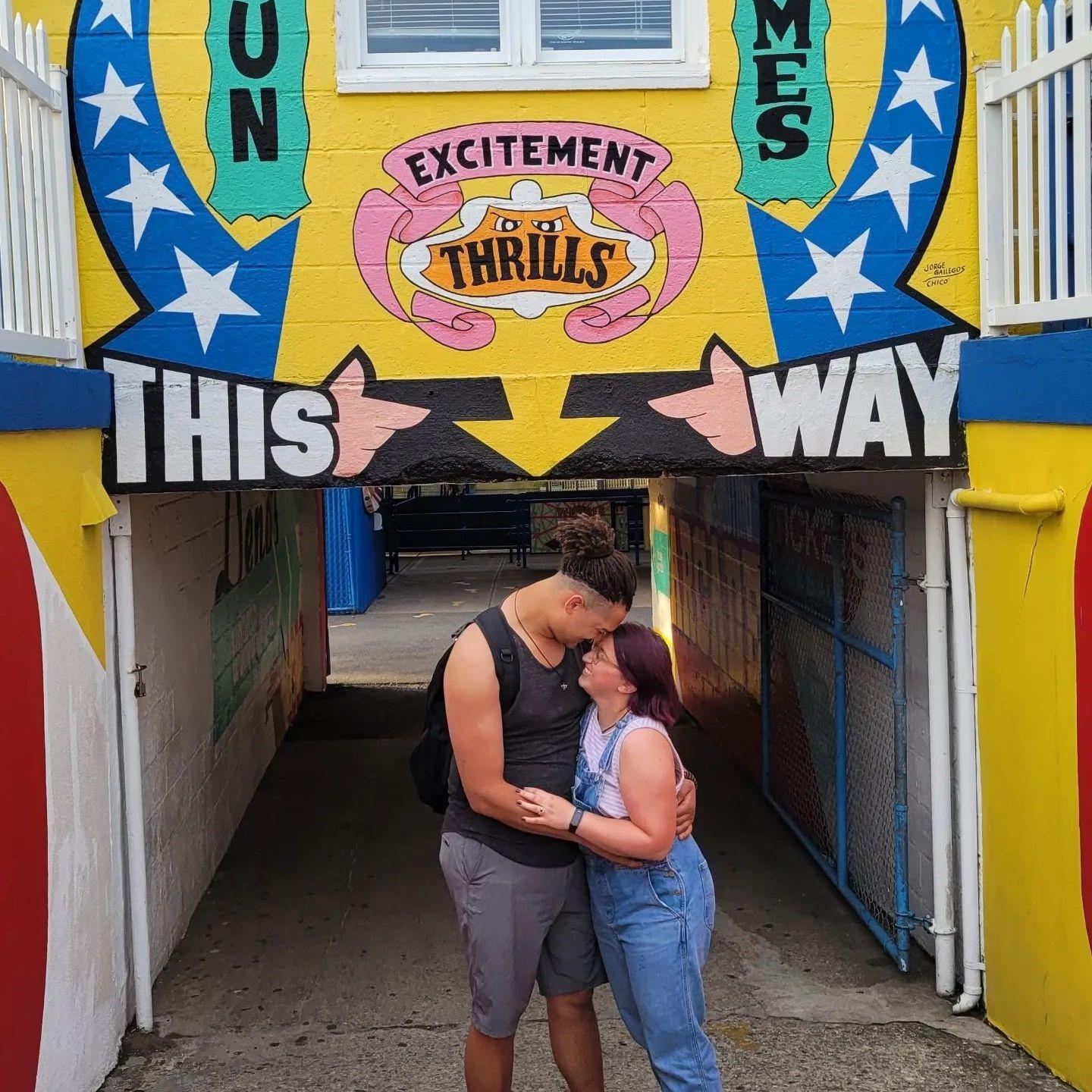 Excitement and thrills in Coney Island. June 2022