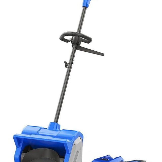 WILD BADGER POWER Electric Snow Shovel 40V 15" Cordless Brushless with 4.0Ah Battery and Charger for Wet Snow and Heavy Snow