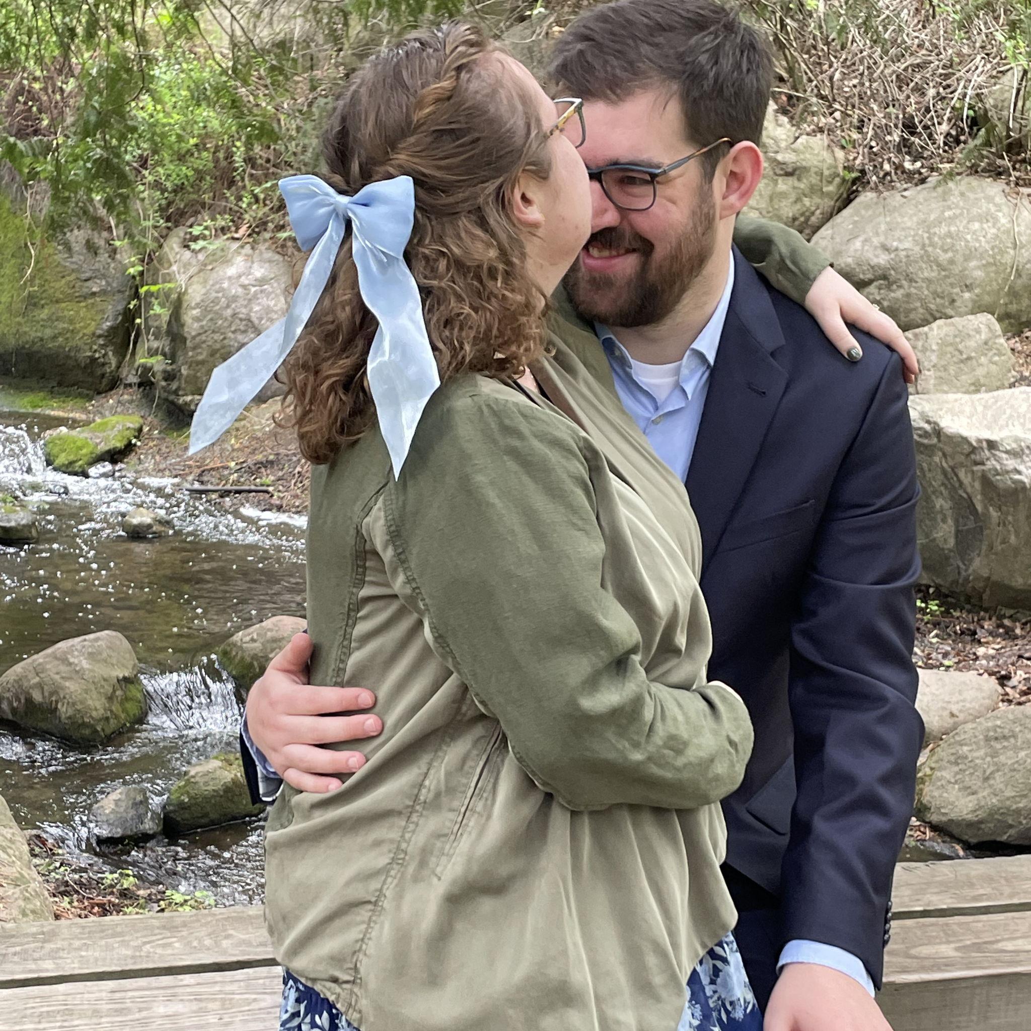 "You're cute when you try to reach my forehead."