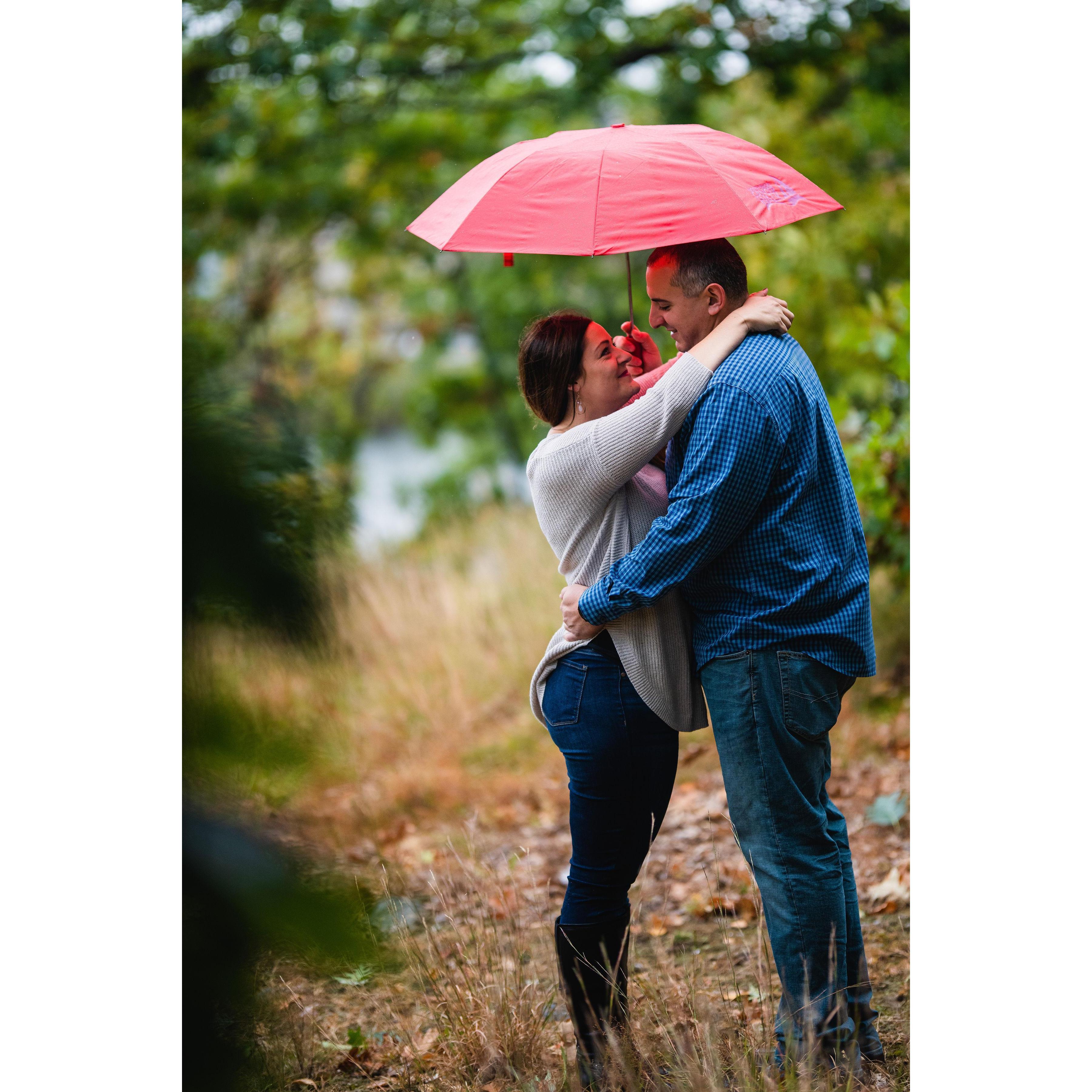 we make the best of photoshoots in the rain..