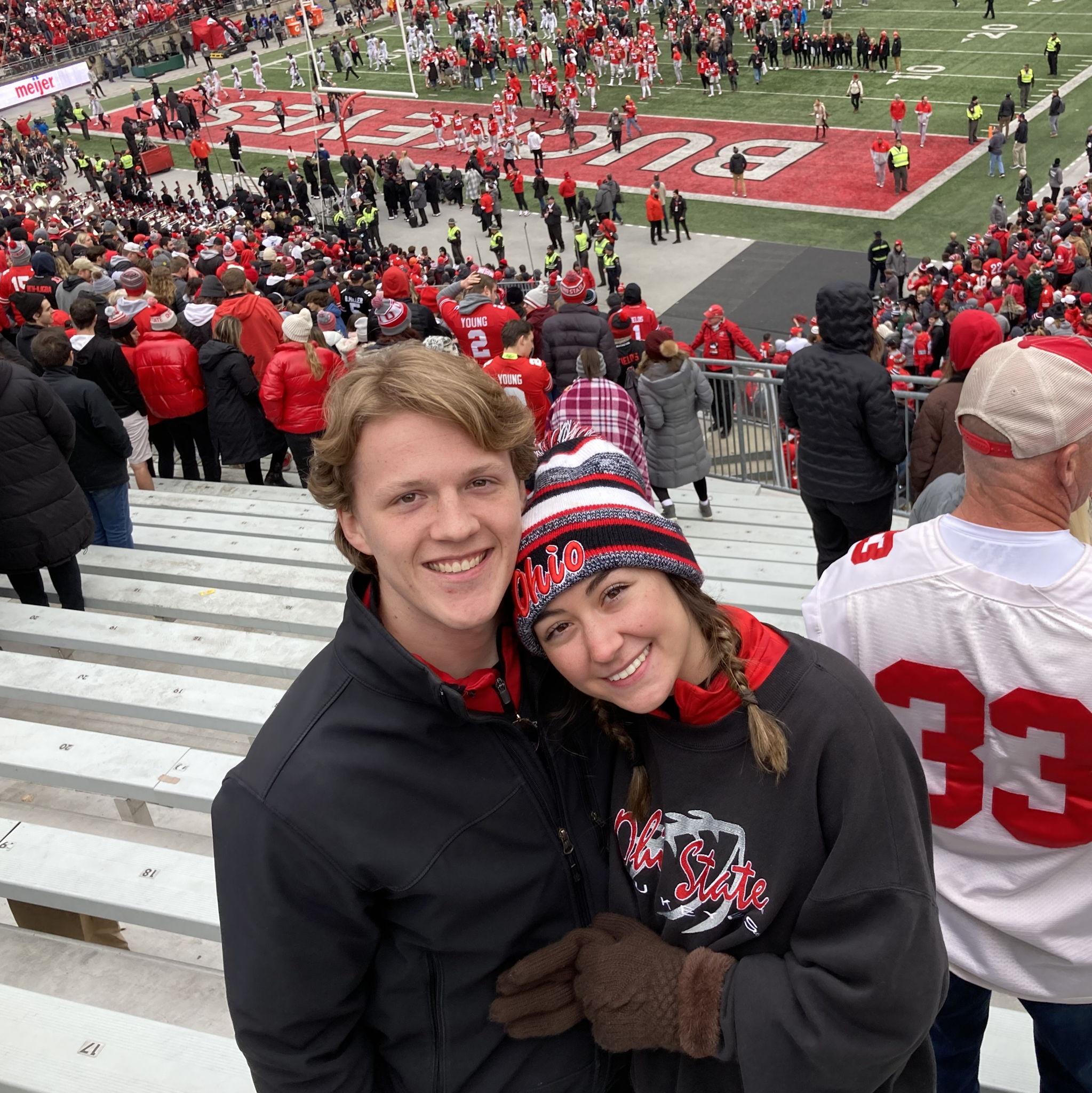 Cheering on our favorite team