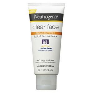 Neutrogena Clear Face Sunscreen Lotion  - SPF 55