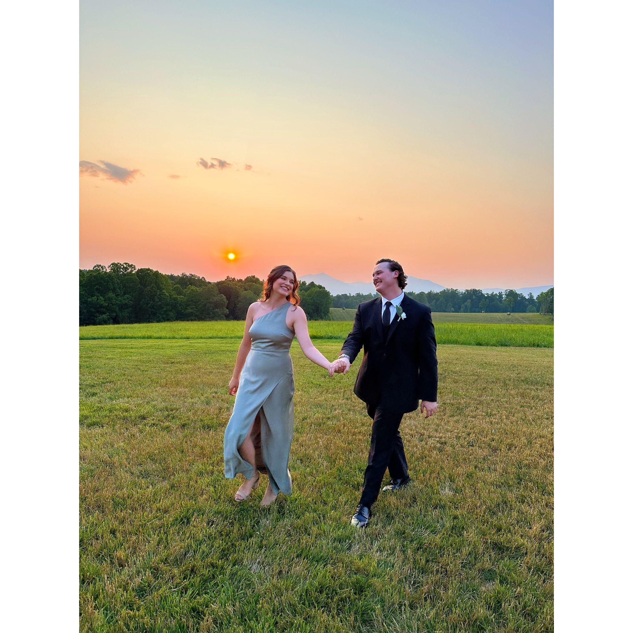 At our best friends' wedding!