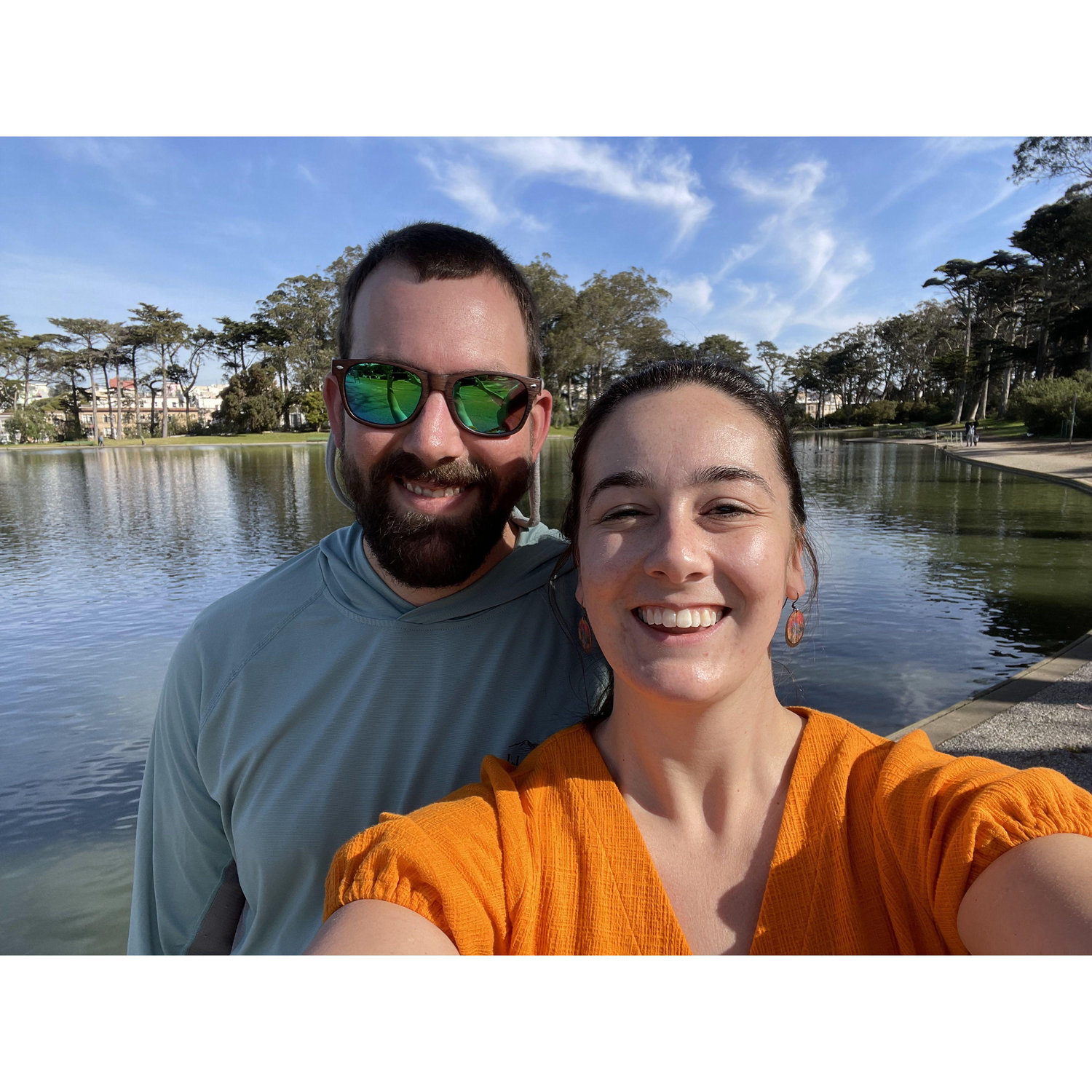 In Golden Gate park before our rental car was broken into