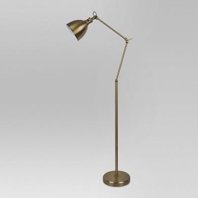 Industrial Task Floor Lamp Brass Lamp Only - Threshold™