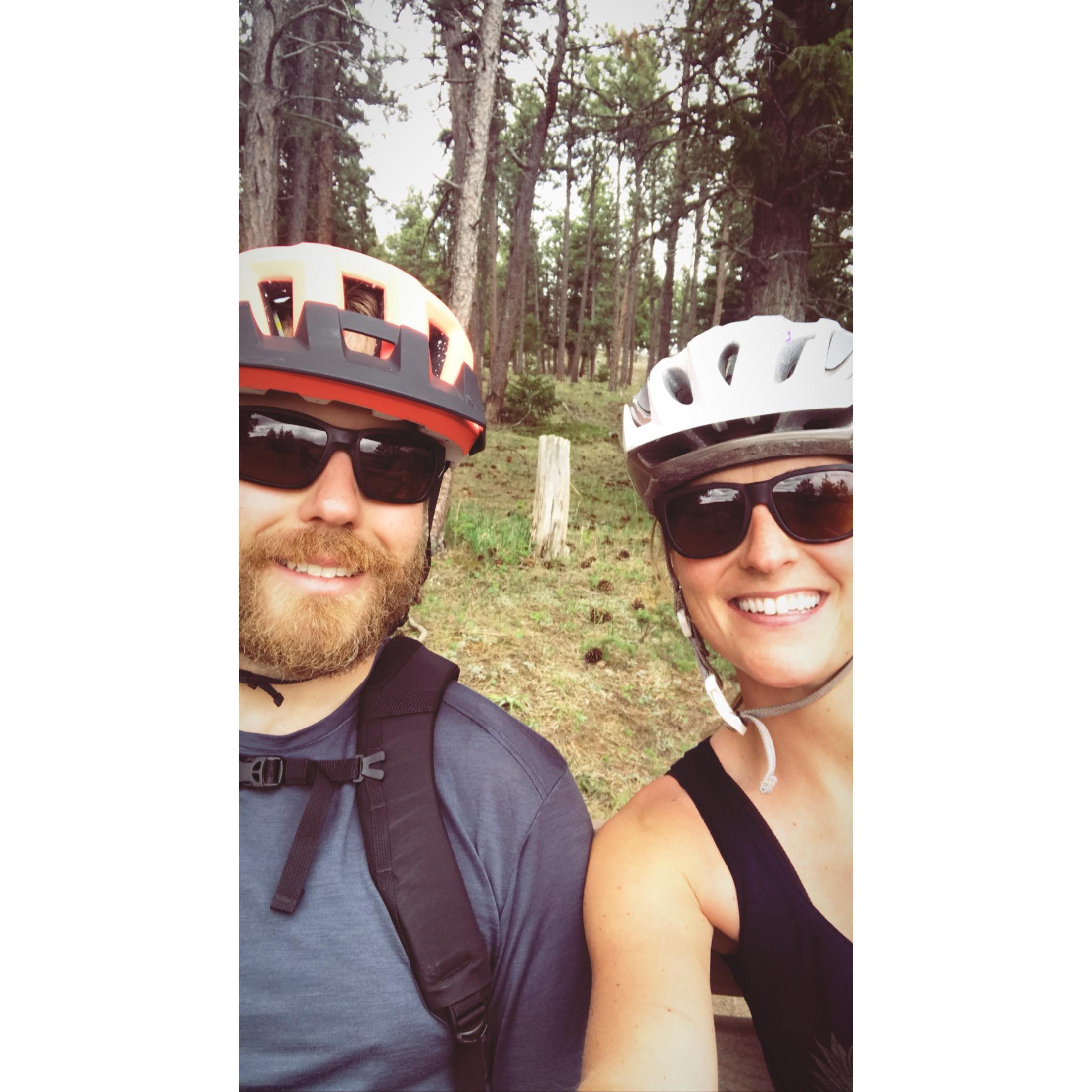 Mountain biking- Evergreen, CO