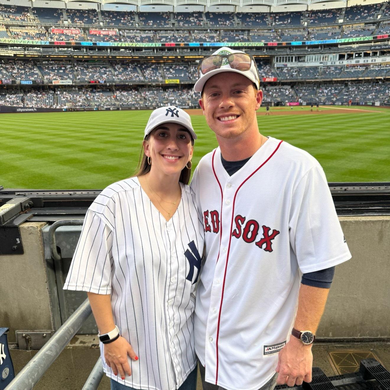 Watching the Red Sox beat the Yankees at Yankee Stadium (Steve actually lost)
